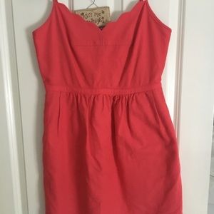J Crew Scalloped Dress
